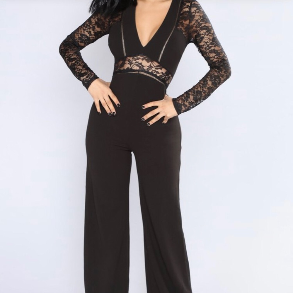 Black one piece worn once
